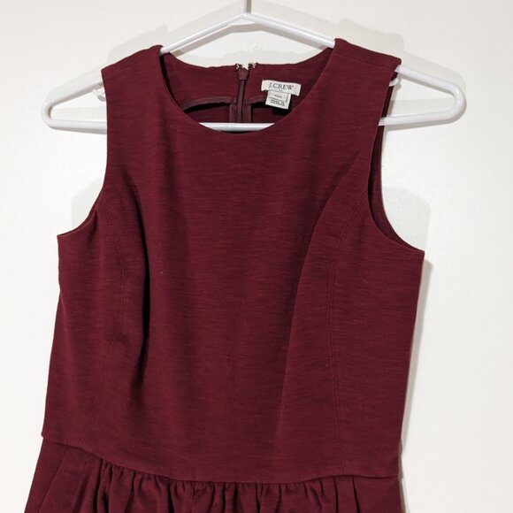 *3/$10* J. Crew Factory Jumper Dress Burgundy Size XXS - Picture 2 of 6